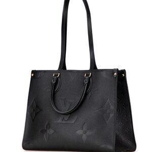 LV OnTheGo GM Black Monogram Tote Black